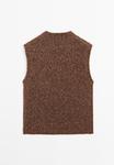 Джемпер Massimo Dutti Jumper, Mottled Brown - фото 5