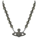 Vivienne Westwood Brass, Black Agate Necklaces Unisex Black - фото 5