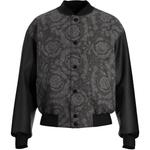 VERSACE Кожаная куртка мужская, Black - фото