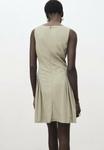 Платье Mango COURTE PLISSÉE, Khaki - фото 3