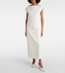 Плащ 75 кожаные мюли на платформе с открытым носком Khaite, Optic White - фото 3