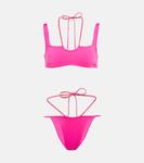 Бикини Cross Coulisse Off-White, Red White - фото