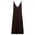 Платье Superdry Crochet Tassel sleeveless short, коричневый - фото 3