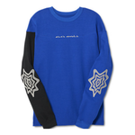 Топ ASICS Novalis Bixance Long Sleeve Top 'Blue Obsidian Black' 2203A232-400, синий - фото