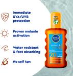 Солнцезащитное и бронзирующее сухое масло для загара SPF 20+ Nivea, 200 мл - фото 2