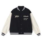 A chock Бейсбольная куртка унисекс, Черный - фото
