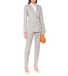 Клетчатый блейзер из эластичной шерсти от Helena Gabriela Hearst, Grey Lavender Check - фото 2