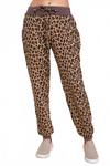 Леопардовые брюки-джоггеры коричневого цвета Mittoshop, коричневый - фото 2