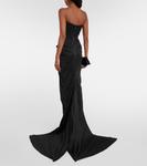 Платье avenge без бретелек Maticevski, черный - фото 3