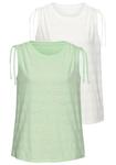 Топ VIVANCE, светло-зеленый/белый - фото