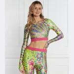 Узкая блузка Versace, зеленый - фото 2