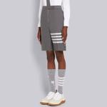 Полосатые укороченные шорты 4 Bar THOM BROWNE, серый - фото 6
