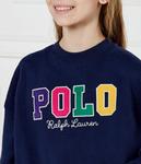 Свитшот детский Polo Ralph Lauren с вышитым логотипом бренда, синий - фото 4