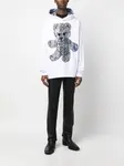 Худи с принтом и стразами Philipp Plein, белый - фото 2