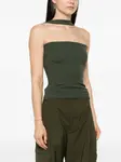 Топ Hyperbole с открытыми плечами Courrèges, зеленый - фото 3
