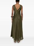 Льняное макси-платье PAROSH P.A.R.O.S.H., зеленый - фото 4