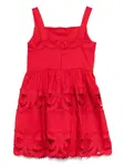 Платье Bow Self-Portrait Kids, красный - фото 2
