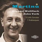 CD диск Martinu / Wallfisch / York: 3 Cello Sonatas / 7 Arabesques - фото