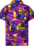 Рубашка King Kameha Parrot Beer, фиолетовый - фото 2