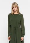 Платье ONLY ONLMETTE DOBBY SLEEVE DRESS , Duffel Bag/Dark Green - фото 4