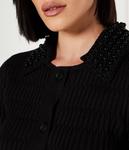 Кардиган Pinko Masquerade Slim Fit, черный - фото 4