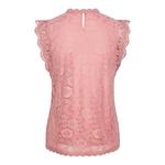 Блузка Pieces Olline Lace, розовый - фото 4