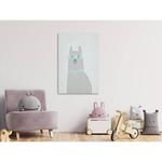 Фреска Artgeist Mysterious Lama, серый - фото 2