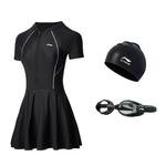 Купальник с юбкой для женщин LINING, белый - фото 9