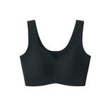 Бюстгальтер бесшовный Muji на бретелях, черный - фото 5