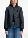 Стеганая куртка с ромбовидным узором Barbour, синий - фото