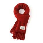 Jeep Вязаный шарф унисекс, Red - фото