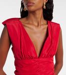 Фале блузка-мини Patou, Lipstick Red - фото 4