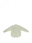 Рубашка в полоску с карманом Miss Grant Kids, зеленый - фото 2