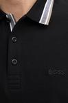 Хлопковая поло Boss Green, черный - фото 5
