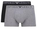 Комплект боксеров Emporio Armani, черный / серый - фото