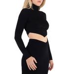 Burberry Long Sleeve Turtleneck Top, черный - фото 2