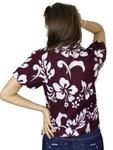 Блуза King Kameha Hibiscus, бордовый - фото 2