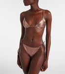 Плавки бикини Ties lamé Jade Swim, Brwn Lame - фото 2