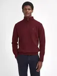 Джемпер Barbour Essential Lambswool Half Zip Funnel Neck, бордовый - фото