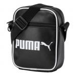 Сумка campus portable retro bag 'black white' Puma, черный - фото