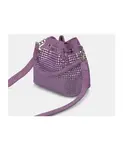 Сумка-Ведро со стразами Alma En Pena, фиолетовый - фото 2