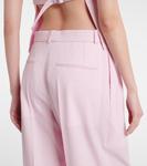 Брюки из чистой шерсти сужающиеся Wardrobe.NYC, Blush - фото 5