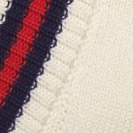 Свитер мужской Gucci с V-образным вырезом, бежевый / красный - фото 6