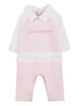 Ромпер в рубчик Givenchy Kids, розовый - фото 2
