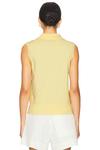 Трикотажный поло топ Monse, pale yellow - фото 3