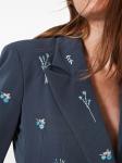 TWINSET пиджак с цветочной вышивкой, синий - фото 4