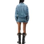 Рубашка-платье с длинными рукавами Alexander Wang, синий - фото 5