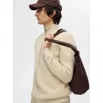 Свитер Selected Dane full zip, бежевый - фото 6