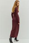 Платье PULL&BEAR Maxi dress, Bordeaux - фото 2