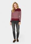 Джемпер MILA STRIPED Saint Tropez, бордовый - фото 6